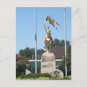 Postal Estatua de San Juana de Arco