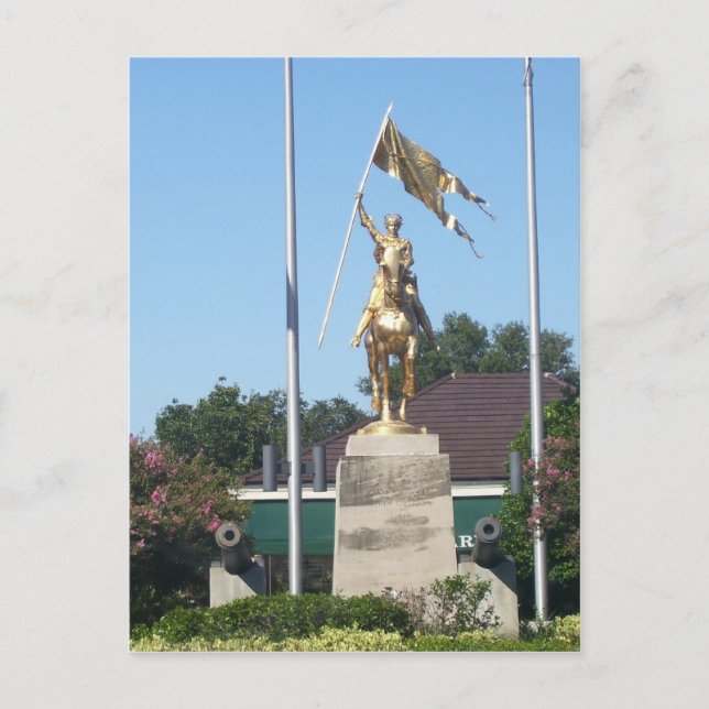 Postal Estatua de San Juana de Arco (Anverso)
