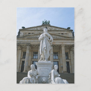 Postal Estatua de Schiller en Berlín