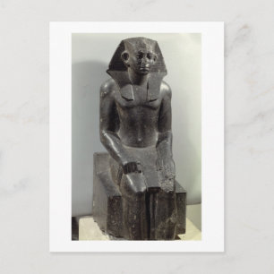 Postal Estatua de Sesostris III (1887-49 AC) como mamá jo