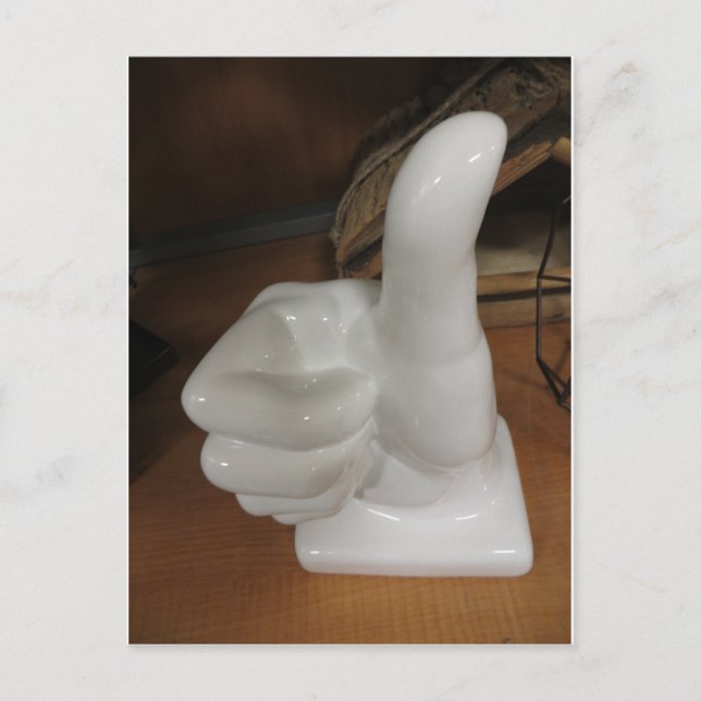 Postal Estatua de Thumbs Up (Anverso)