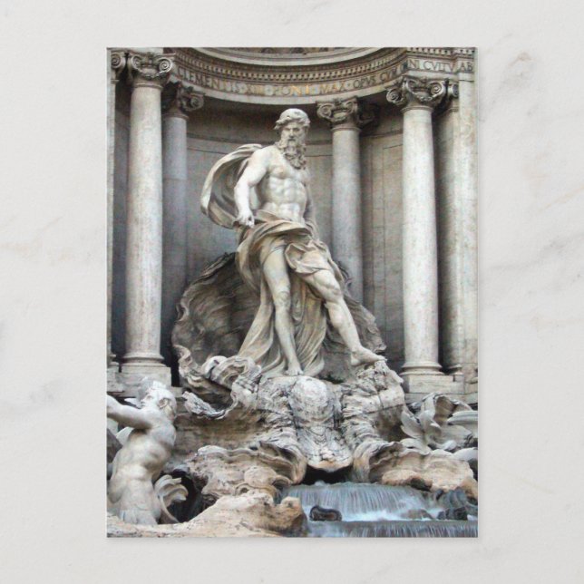 Postal estatua de trevi (Anverso)