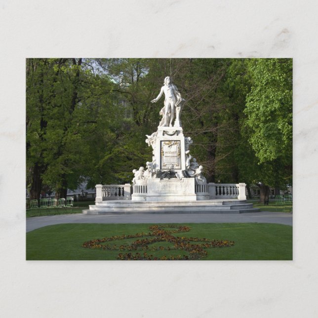 Postal Estatua de Wolfgang Amadeus Mozart (Anverso)