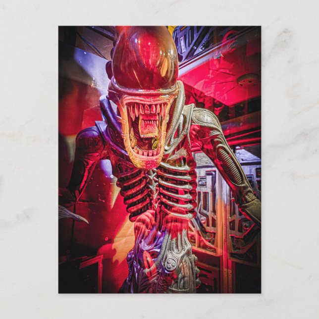 Postal Estatua de Xenomorph Alien Terror Sci-Fi Coleccion (Anverso)