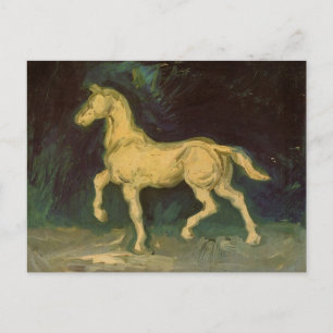 Postal Estatua de yeso de un caballo por Vincent van Gogh