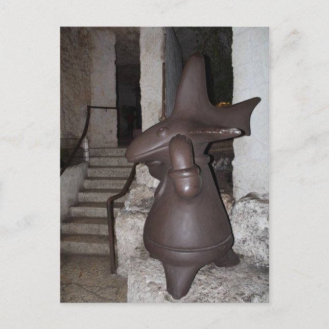 Postal Estatua del Acuario de Dallas #2 (Anverso)