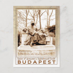 Postal Estatua del Anonimato en el Castillo de Vajdahunya
