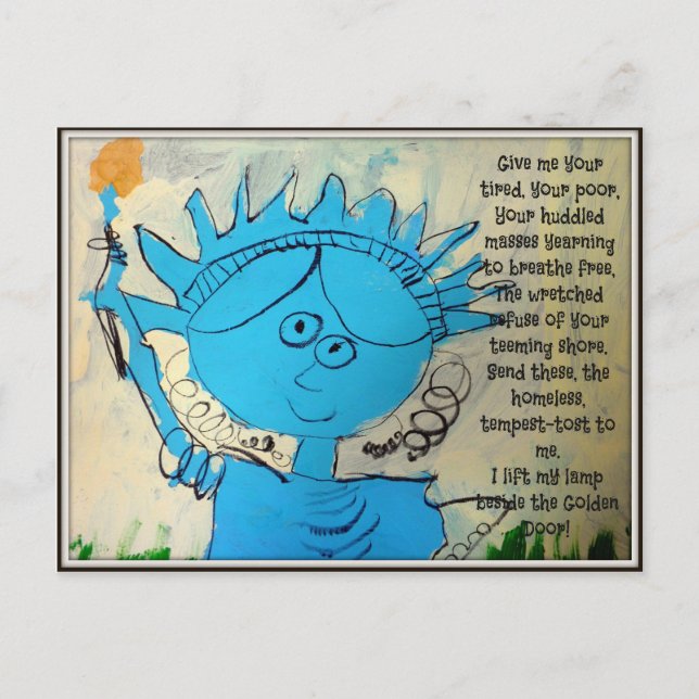 Postal Estatua del Arte de la Libertad (Anverso)