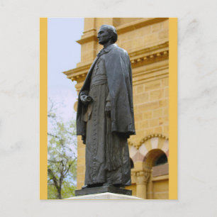 Postal Estatua del Arzobispo Jean-Baptiste Lamy