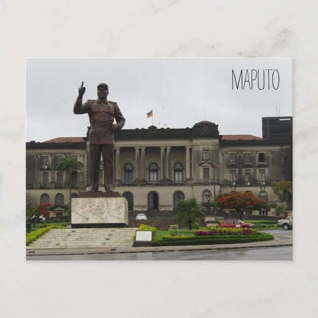 Postal estatua del ayuntamiento de maputo (Anverso)