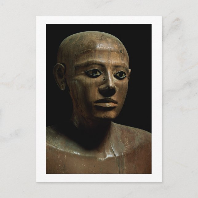 Postal Estatua del Canciller Nakhti, de Asyut, a comienzo (Anverso)