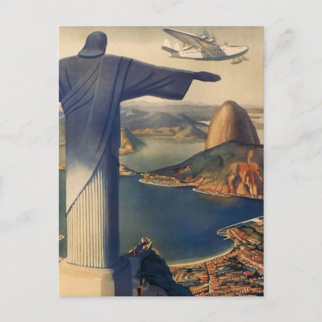 Postal Estatua del Cristo Redentor, Río de Janeiro, Brasi (Anverso)