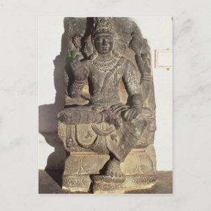Postal Estatua del Dios hindú Brahma