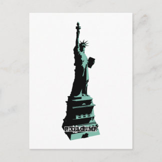 Postal Estatua del Estadio Liberty Green