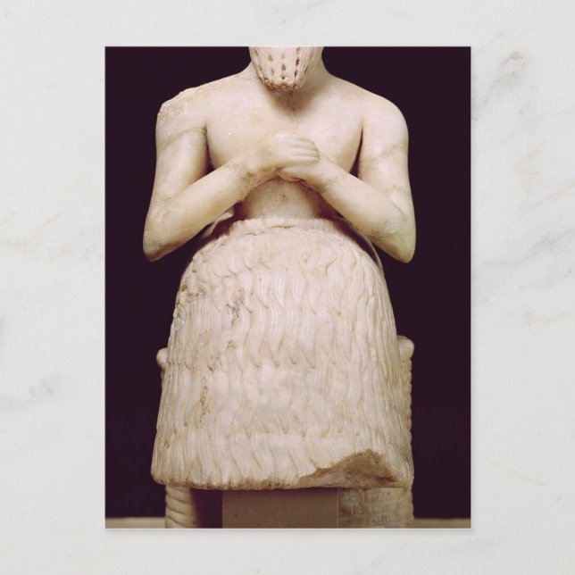 Postal Estatua del oficial Ebih-Il (Anverso)