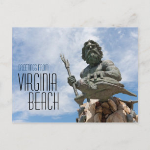 Postal Estatua del Rey Neptuno de Virginia Beach