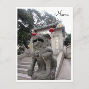 Postal estatua del templo de a-mamáes