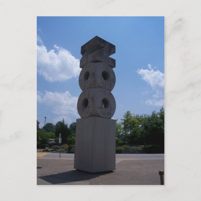 Postal Estatua del Zoológico de St. Louis (Anverso)