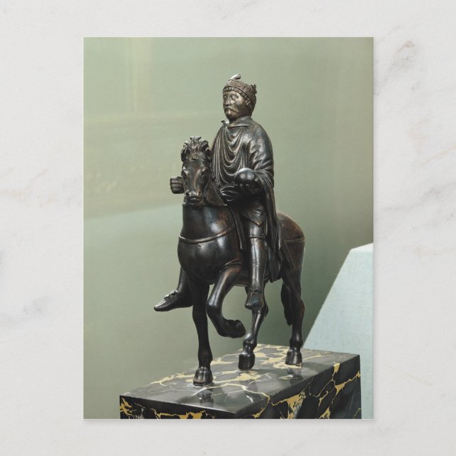 Postal Estatua ecuestre de Charlemagne (Anverso)