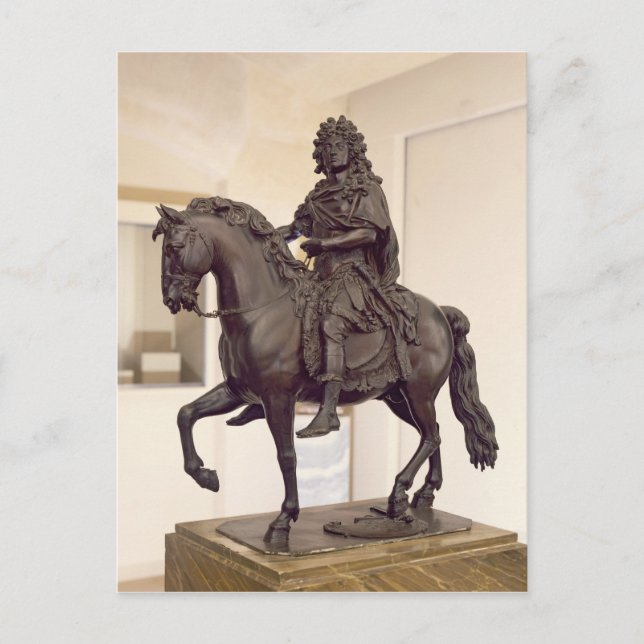 Postal Estatua ecuestre de Luis XIV (Anverso)