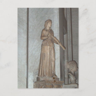 Postal Estatua en el Museo Vaticano en Roma, Italia