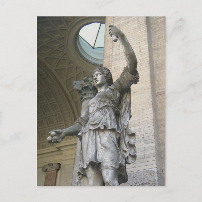 Postal Estatua en el Vaticano (Anverso)