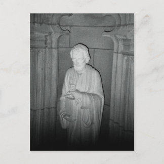 Postal Estatua en una foto encontrada