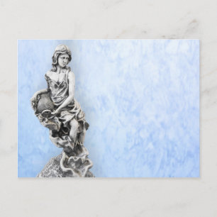 Postal Estatua femenina clásica