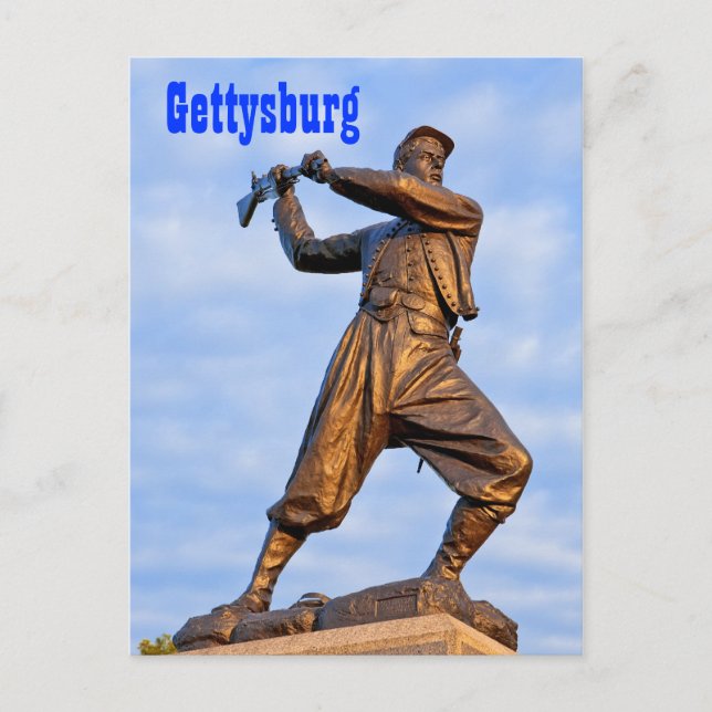 Postal Estatua IV de Gettysburg (Anverso)