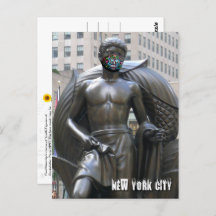 Estatua juvenil con máscara facial de calavera - N