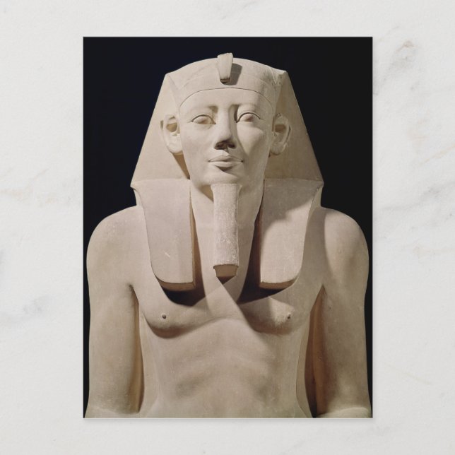 Postal Estatua sentada Sesostris I, originalmente Mortuar (Anverso)