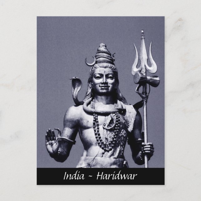 Postal Estatua Shiva, Deity Haridwar / India (Anverso)