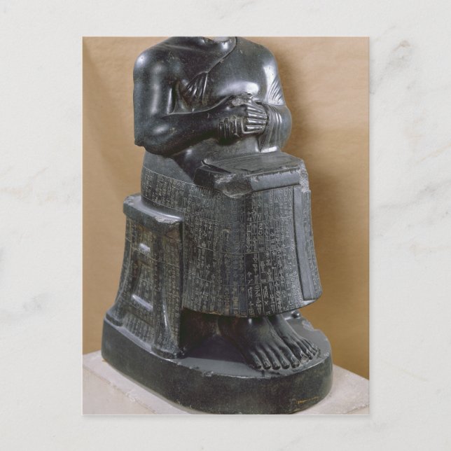 Postal Estatua sin cabeza del príncipe Gudea como (Anverso)