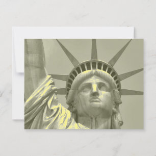 Postal Estatua vintage de la Libertad Fotografía de Cierr
