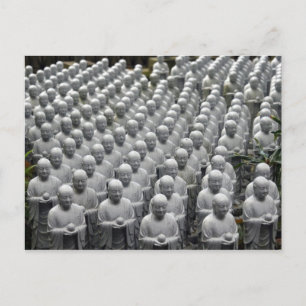 Postal estatuas de buda