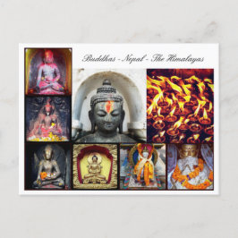 Postal Estatuas de Buda y Buda, Shakyamuni dharma / Nepal