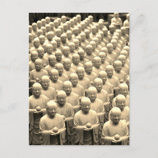 Postal estatuas de buddha (Anverso)
