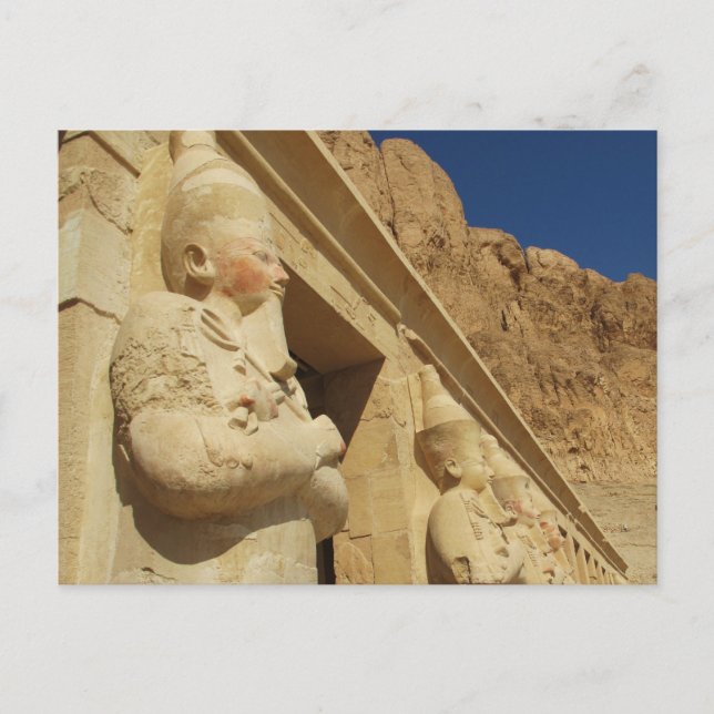 Postal Estatuas de Hatshepsut en su tumba (Anverso)