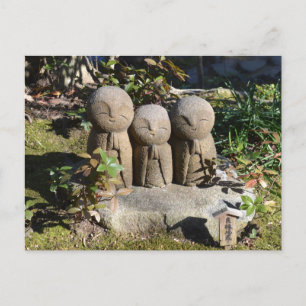 Postal Estatuas de Jizo: Templo de Hase, Japón