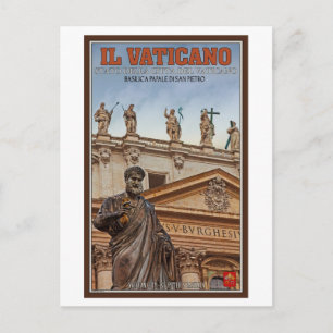 Postal Estatuas de la Ciudad del Vaticano
