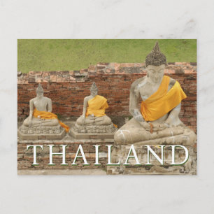 Postal Estatuas de los Budas de Sitting Ayutthaya, Tail