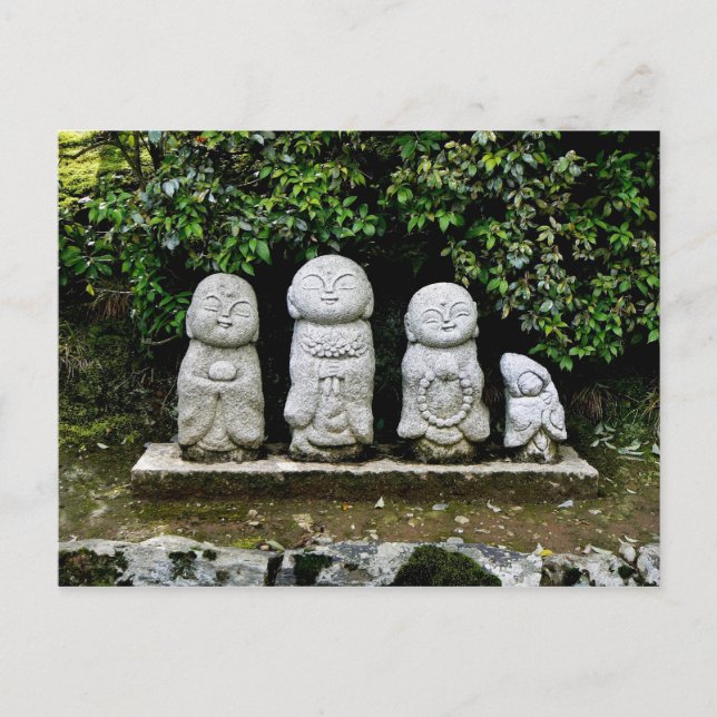 Postal Estatuas de piedra pequeña (Anverso)