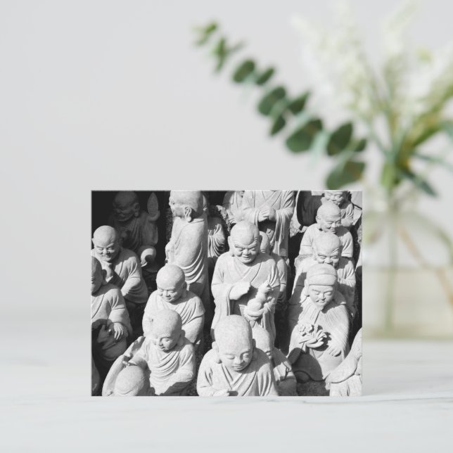 Postal Estatuas de Rakan: Daisho-in, Isla de Itsukushima (Anverso de pie)