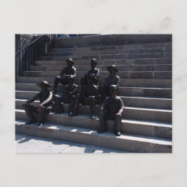 Postal Estatuas de Trabajadores del Canal de Erie