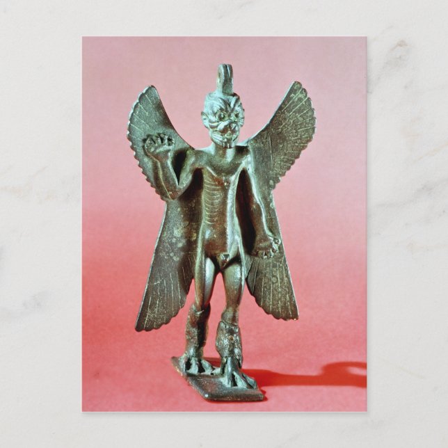 Postal Estatueta de Pazuzu, un demonio eólico asirio (Anverso)