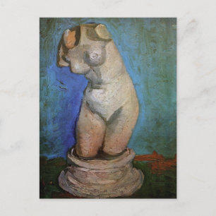 Postal Estatuilla de yeso torso femenino de Vincent van G
