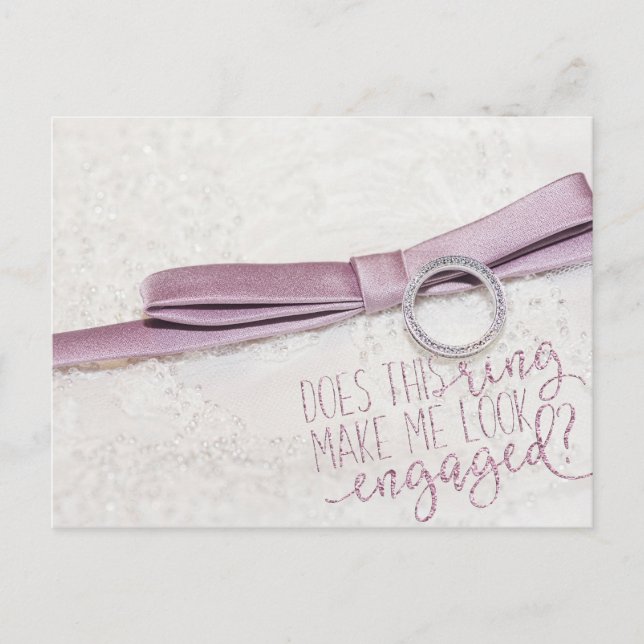 Postal ¿Este anillo me hace parecer comprometido? (Anverso)