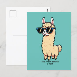 Postal Este drama de Llama es una verdadera pose peculiar