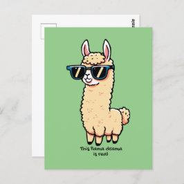 Postal Este drama de Llama es una verdadera pose peculiar