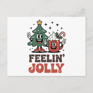Postal Este Es El Café Santa Hat del Árbol de Navidad de